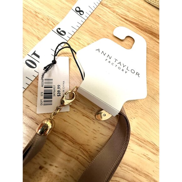 Ann Taylor Factory Ribbon Knotted Cluster Necklace NWT - Picture 6 of 11